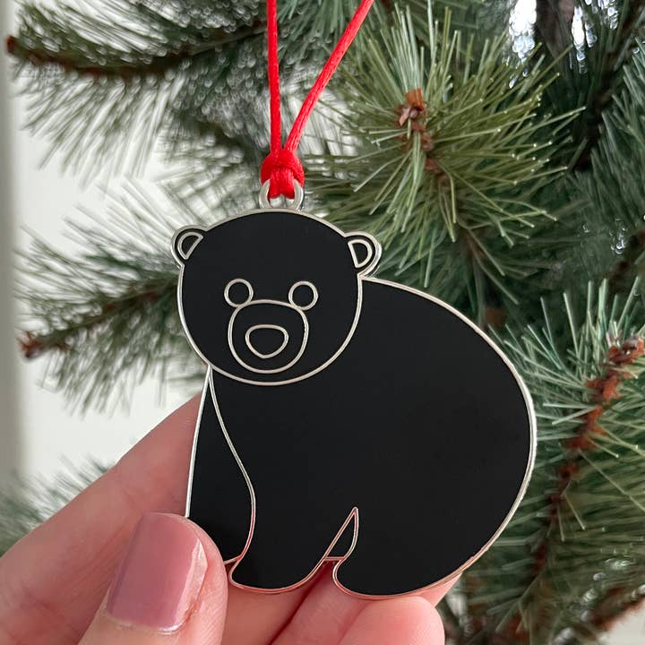 Black Bear Hanging Decoration for wholesale by Chameleon & Co