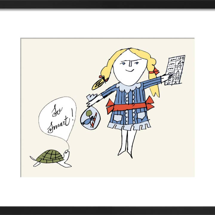 So Smart Framed Art Print by Andy Warhol for wholesale by The Art Guys