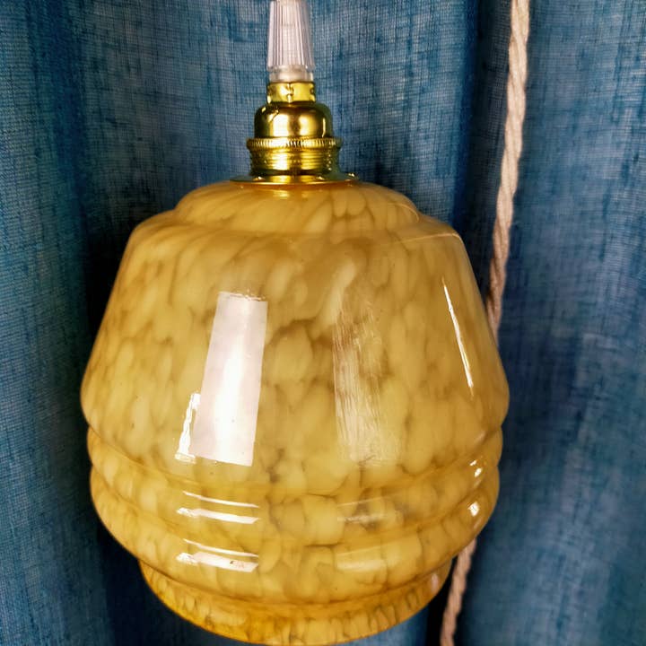 Le Siècle des Lumières - Wholesale Accent/Desk Lamp - Clichy yellow globe table lamp2