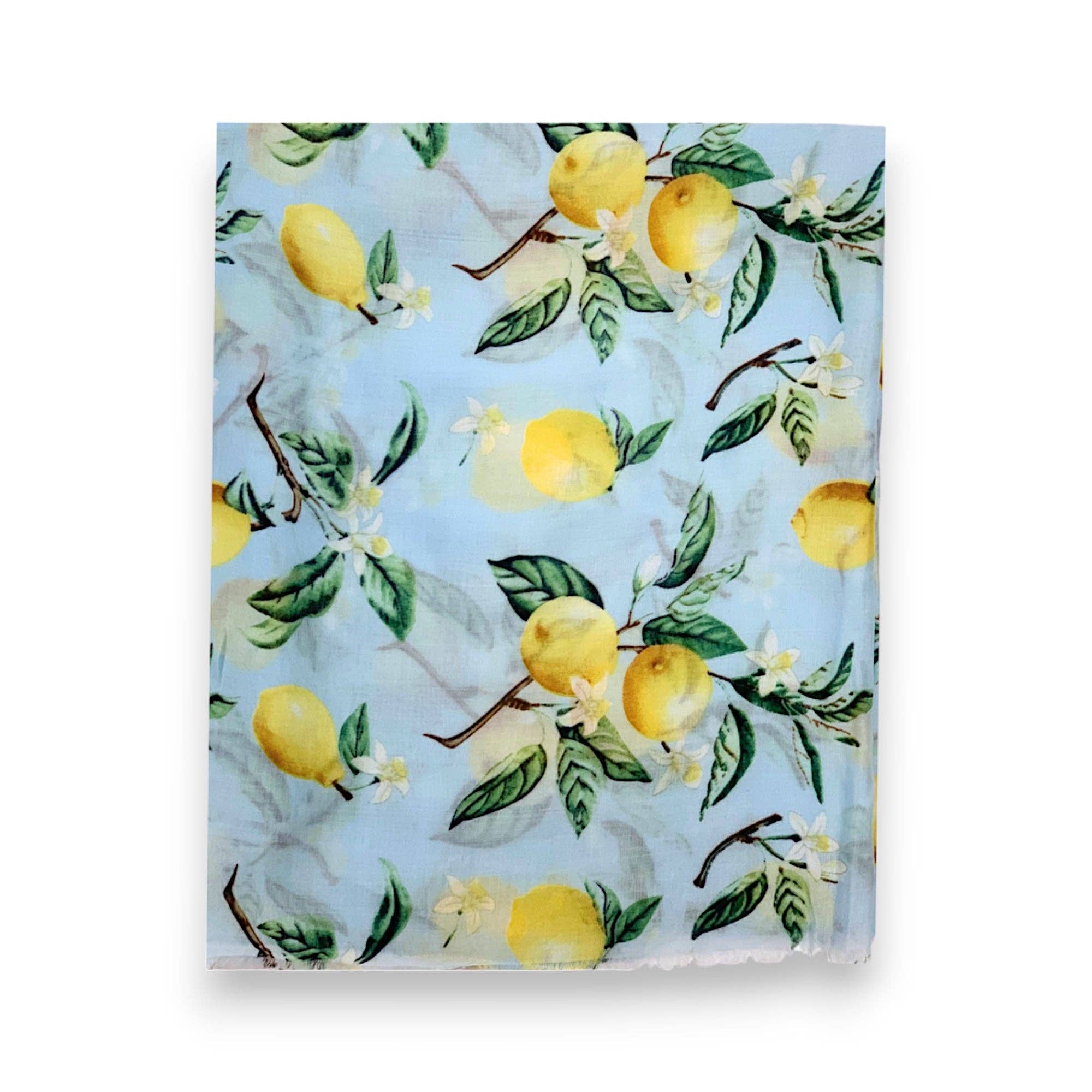 Lili Scarves (US Duty Free) – wholesale Scarf – Women's – Lemon Citrus Print Scarf5