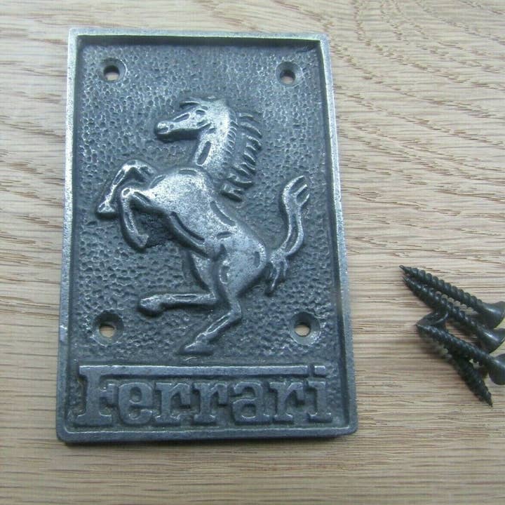 Italian Sports Car Plaque for wholesale by IronmongeryWorld