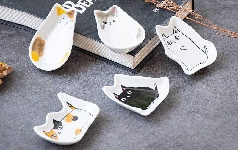 Gohobi （We cover U.S. import duties） – wholesale Decorative plate/dish/bowl – Gohobi Cat Sauce Plate5