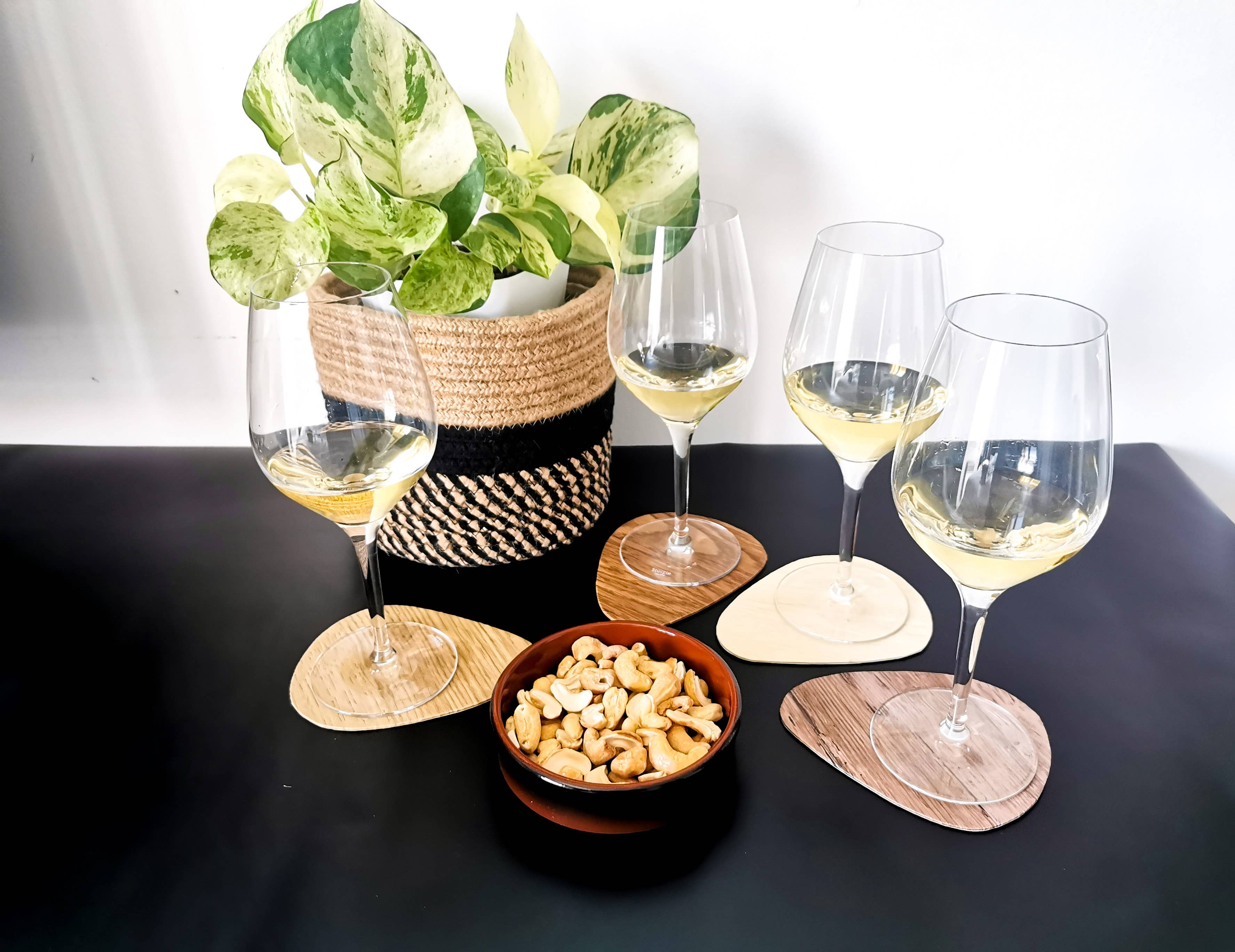 Leewalia - Vente Sous-verre - Set de Sous-verres PEBBLE5