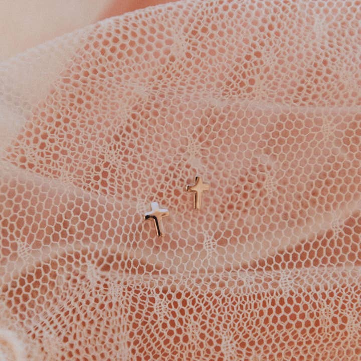 Mauve Jewelry Co. - Wholesale Stud/Post Earrings - Cross Studs