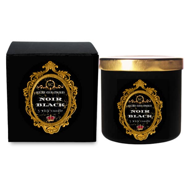 Noir Black Luxury Candle for wholesale by SULTRY CLUB CANDLES