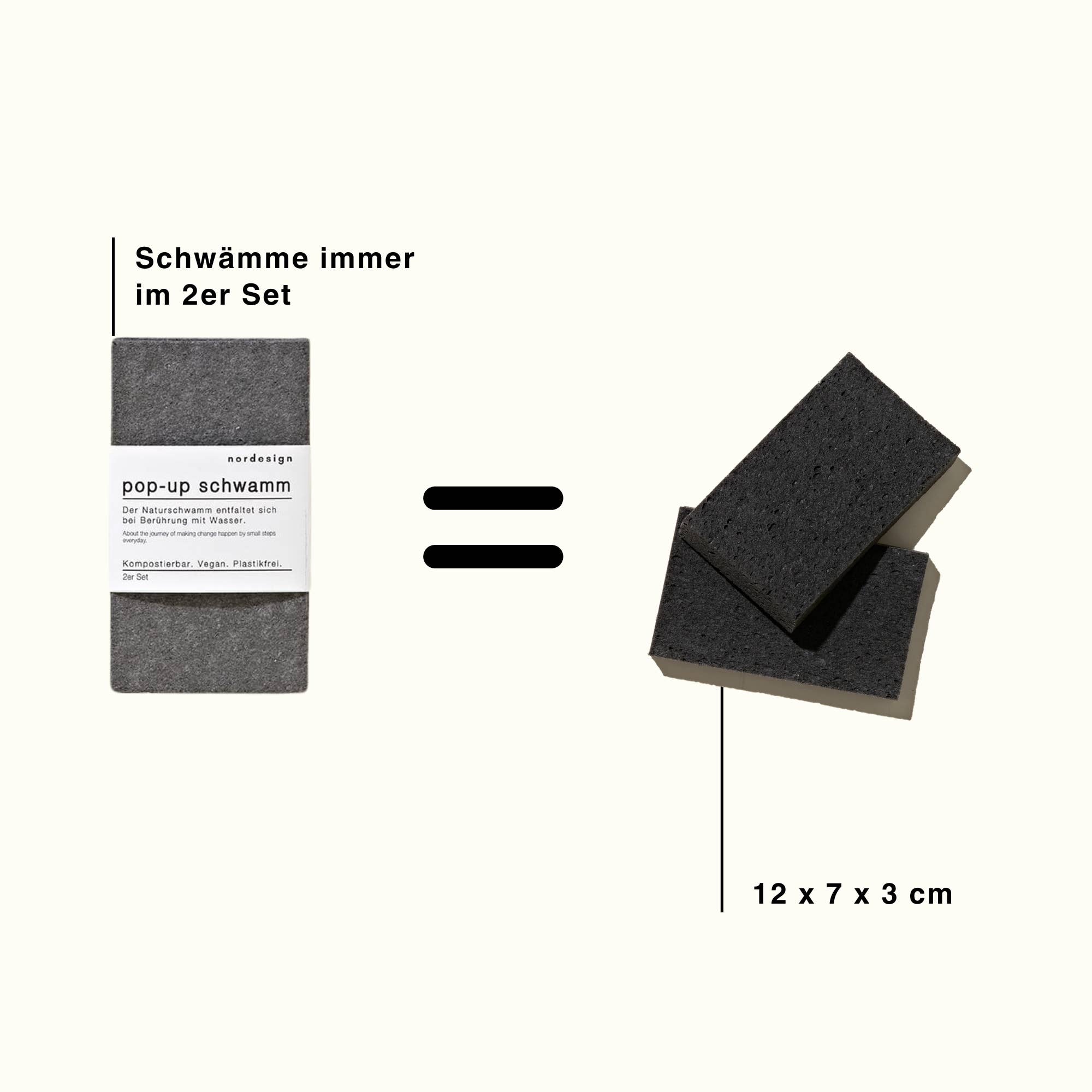 nordesign - Wholesale Cleaning Sponge - Pop-Up Sponge (Set of 2) - Natural Cleansing Sponge4