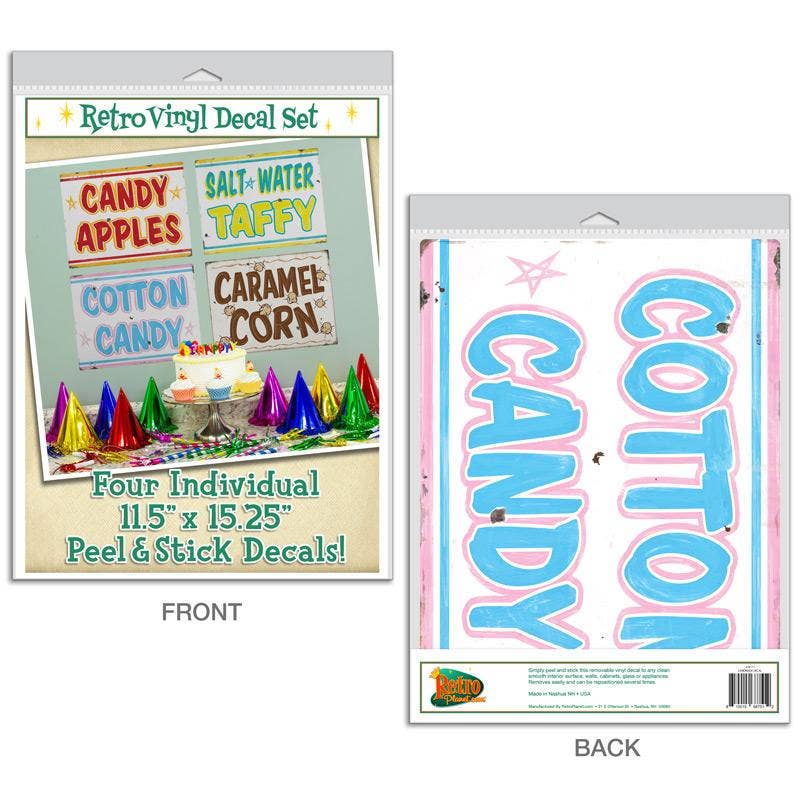 RetroPlanet - Wholesale Wall Decal/Stickers - Carnival Sweets And Treats Food Wall Decal Set Of 45