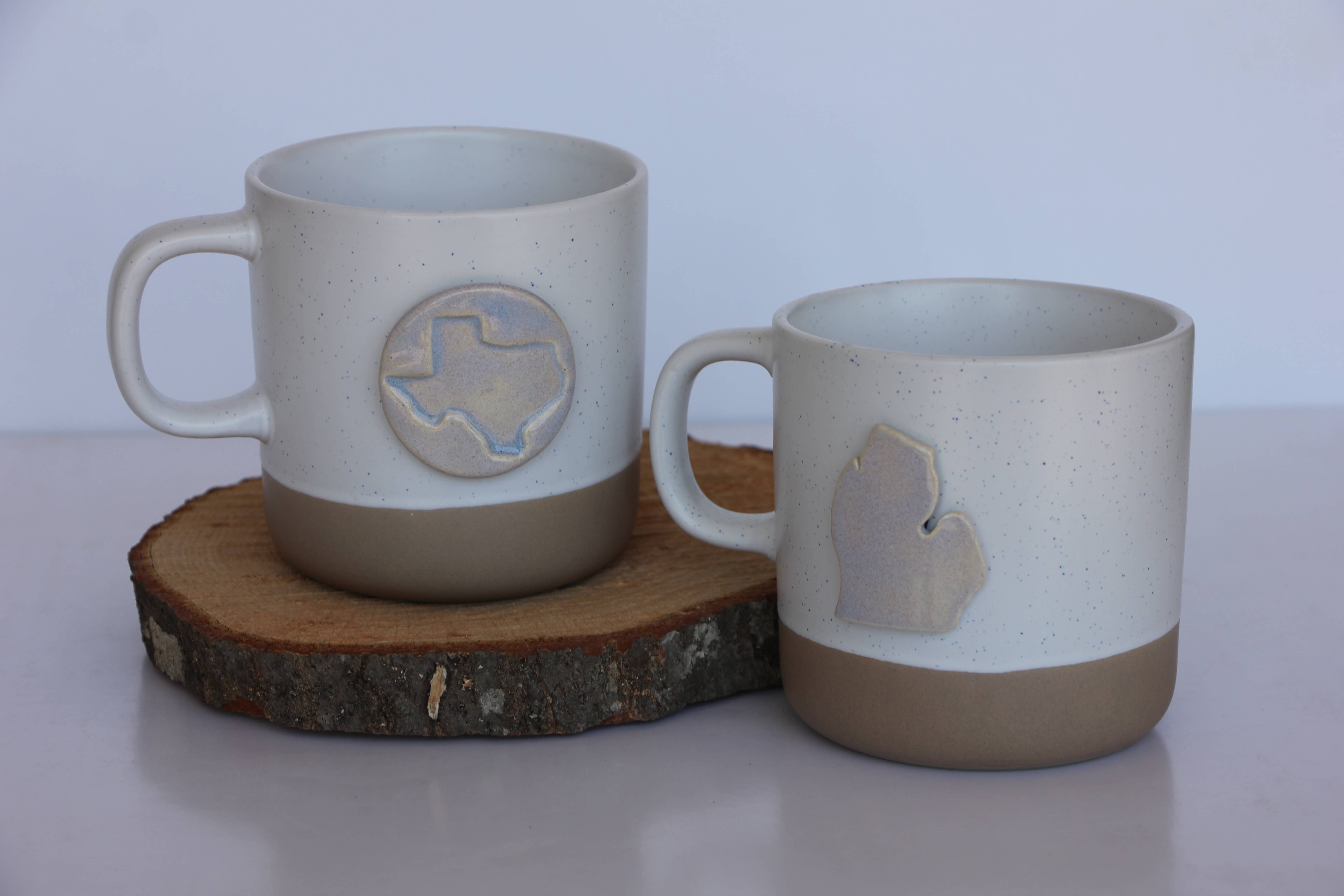 Prodigal Pottery - Wholesale Coffee Mug - Stamped State Mug: Cabin Style (10oz)2