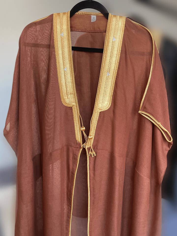 Brown Kids Bisht para venta al por mayor de MY LITTLE JUBBA