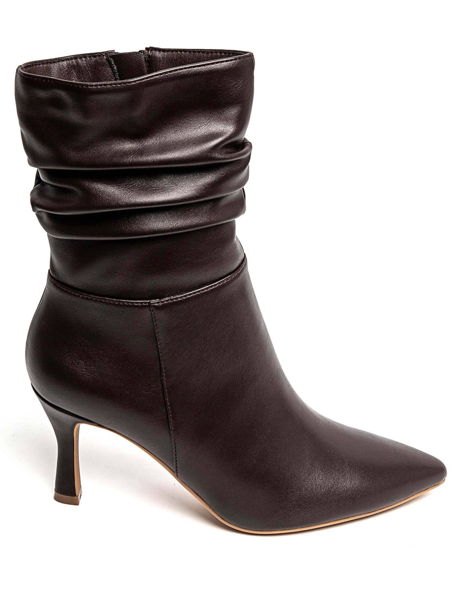 No Doubt Shoes - Venta al por mayor Botines - Mujer - BOTINES DE TACÓN MEDIO EN PUNTA CON FRUNCIDO EN LA PANTORRILLA13