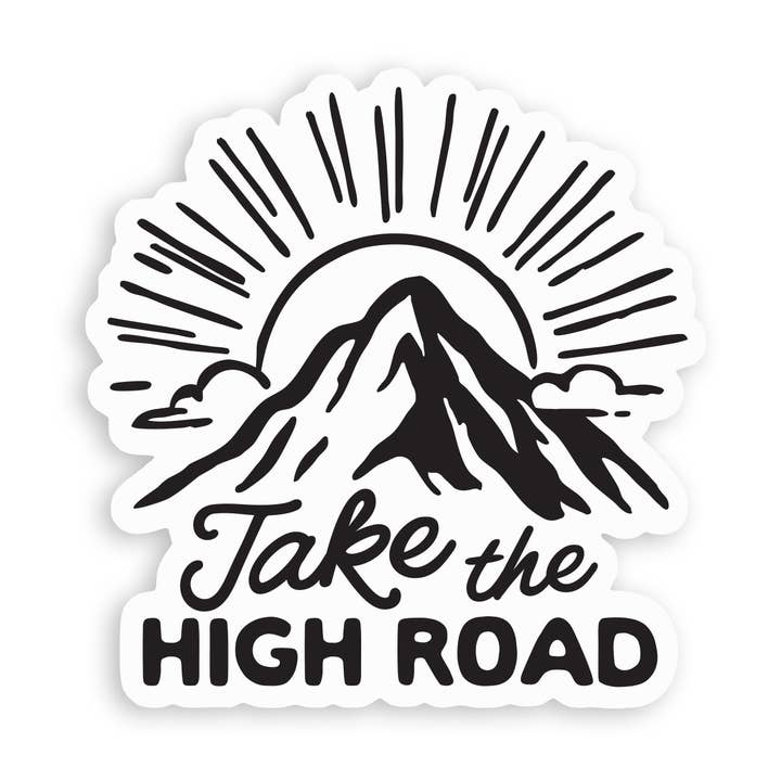 Take the High Road Stiker for wholesale by Squatchy