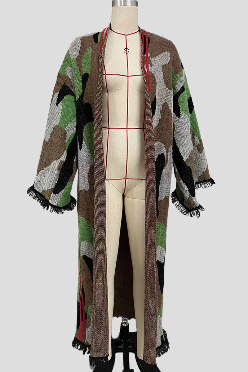 Mccolin - Wholesale Poncho - Women's - Statement Striped Pattern Poncho5