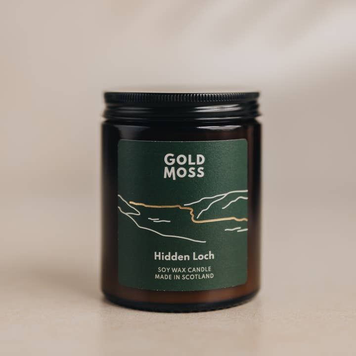 Gold Moss – wholesale Jar/filled candle – Hidden Loch | Soy Wax Candle | Regular 40 Hours1