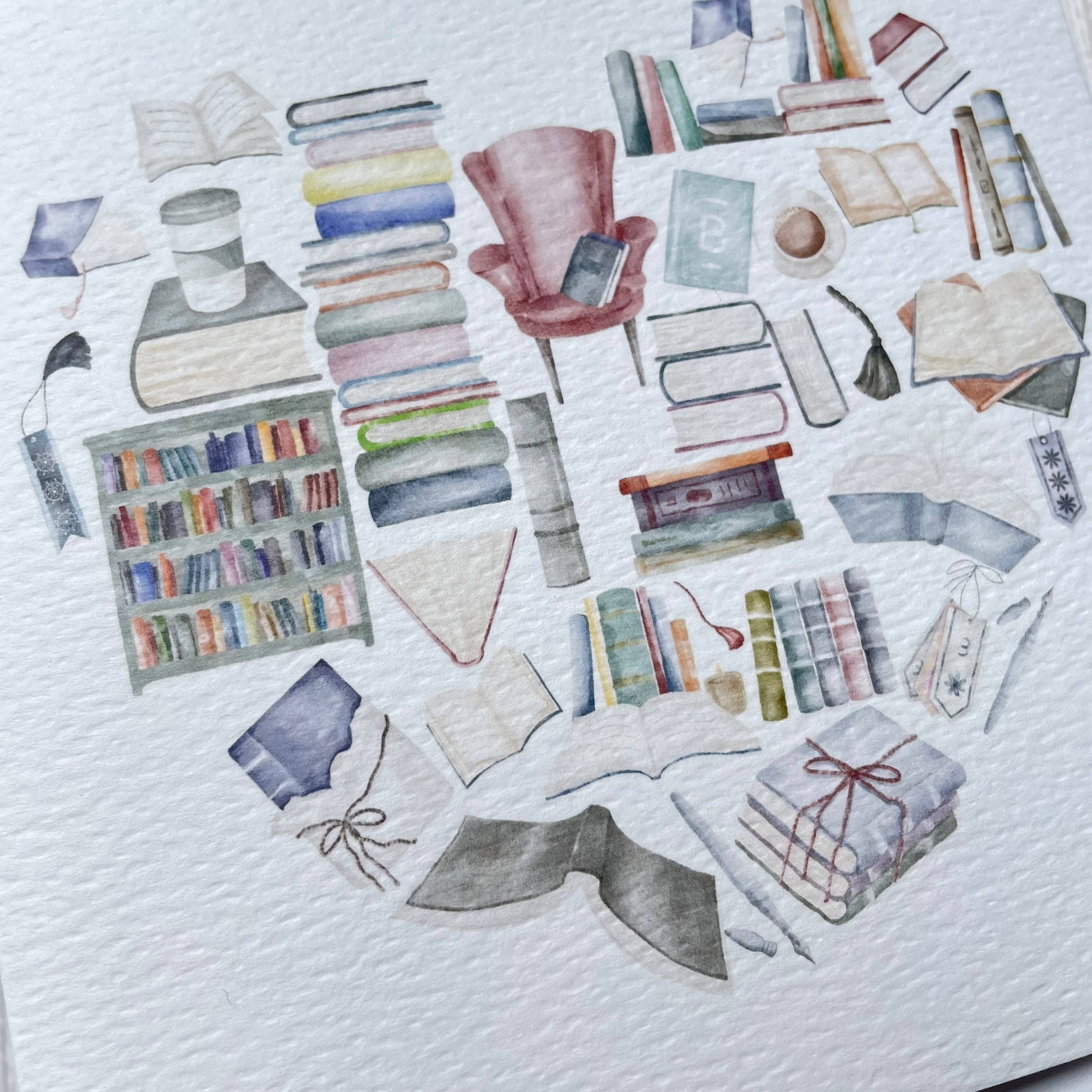 And Hope Designs - Cards, Stickers & Stationery - Wholesale Birthday Card - Book greeting card, bookish card, reading birthday card2