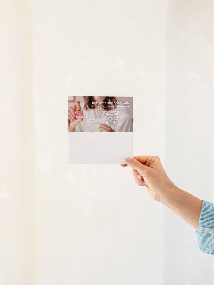 extra signage for birch displays for wholesale by Reminder Nail Polish