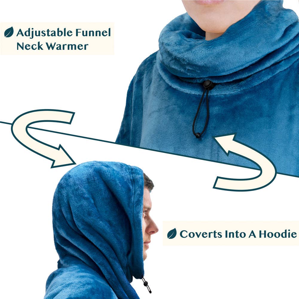 Pavilia - Wholesale Throw Blanket - Neck Warmer Sweatshirt Hoodie Blanket77