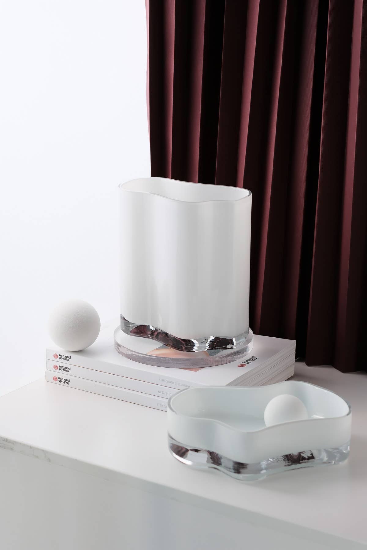 Element Accessories EU - Vendita all'ingrosso Ciotole/Piatti decorativi - Ciotola di design moderno, piatto, bianco: CORAL+ Aalto, COR06WH5