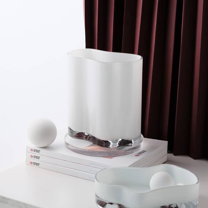 Element Accessories EU - Vendita all'ingrosso Ciotole/Piatti decorativi - Ciotola di design moderno, piatto, bianco: CORAL+ Aalto, COR06WH5