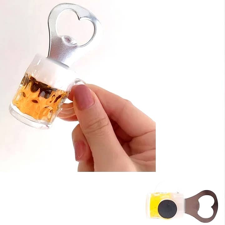 Diacly - Wholesale Bottle/Wine Opener - 12 PK Beer Glass Shape Bottle Opener