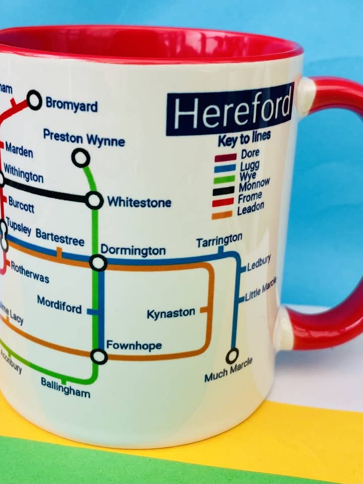 Herefordshire Metro Mug for wholesale by Marbec Village