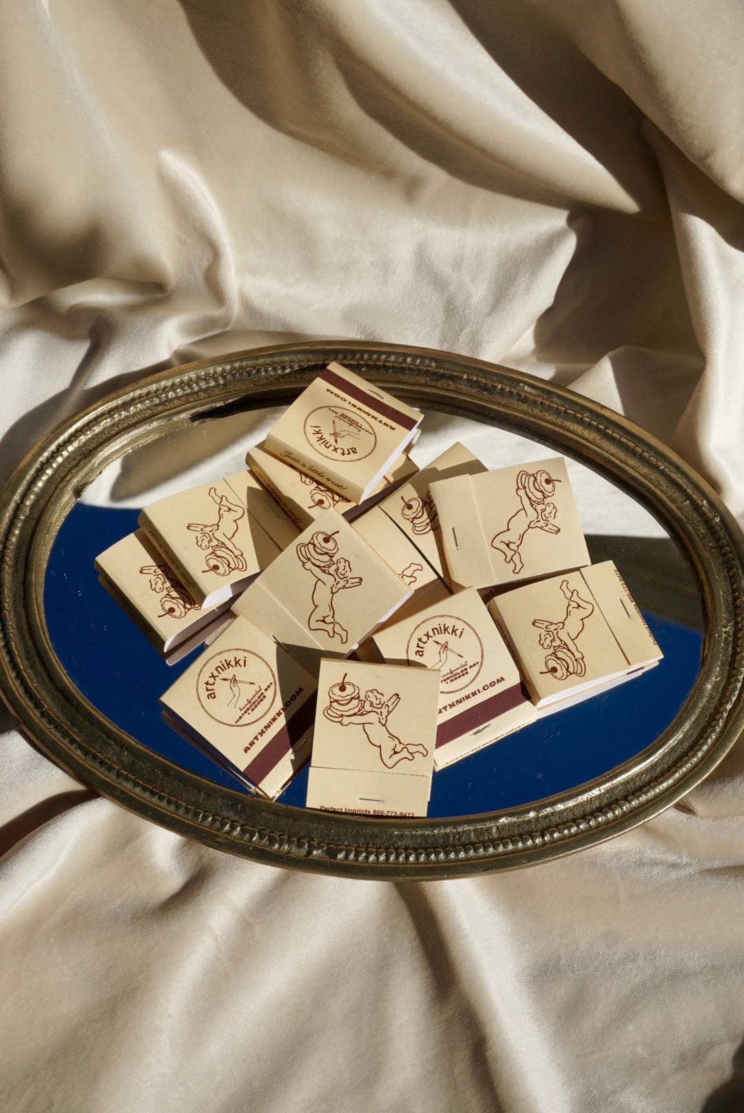 artxnikki - Wholesale Matches - “Just A Little Treat!” Cupid Cake Matchbook3