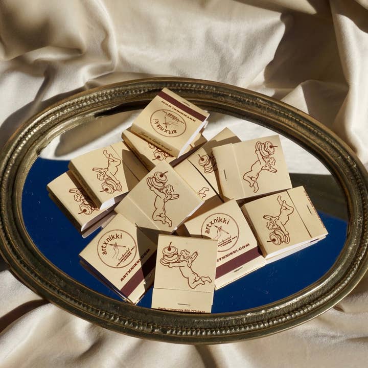 artxnikki - Wholesale Matches - “Just A Little Treat!” Cupid Cake Matchbook3