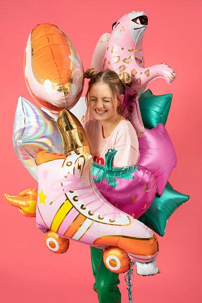 Ellie's Party Supply - Wholesale Balloon - Glossy Leopard Foil Balloon - Jungle Party Centerpiece | 40.5x24 Inches1
