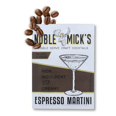 Noble Mick's - Craft Beverage Company - Wholesale Cocktail Mix/Syrup - Espresso Martini Single Serve Craft Cocktail1