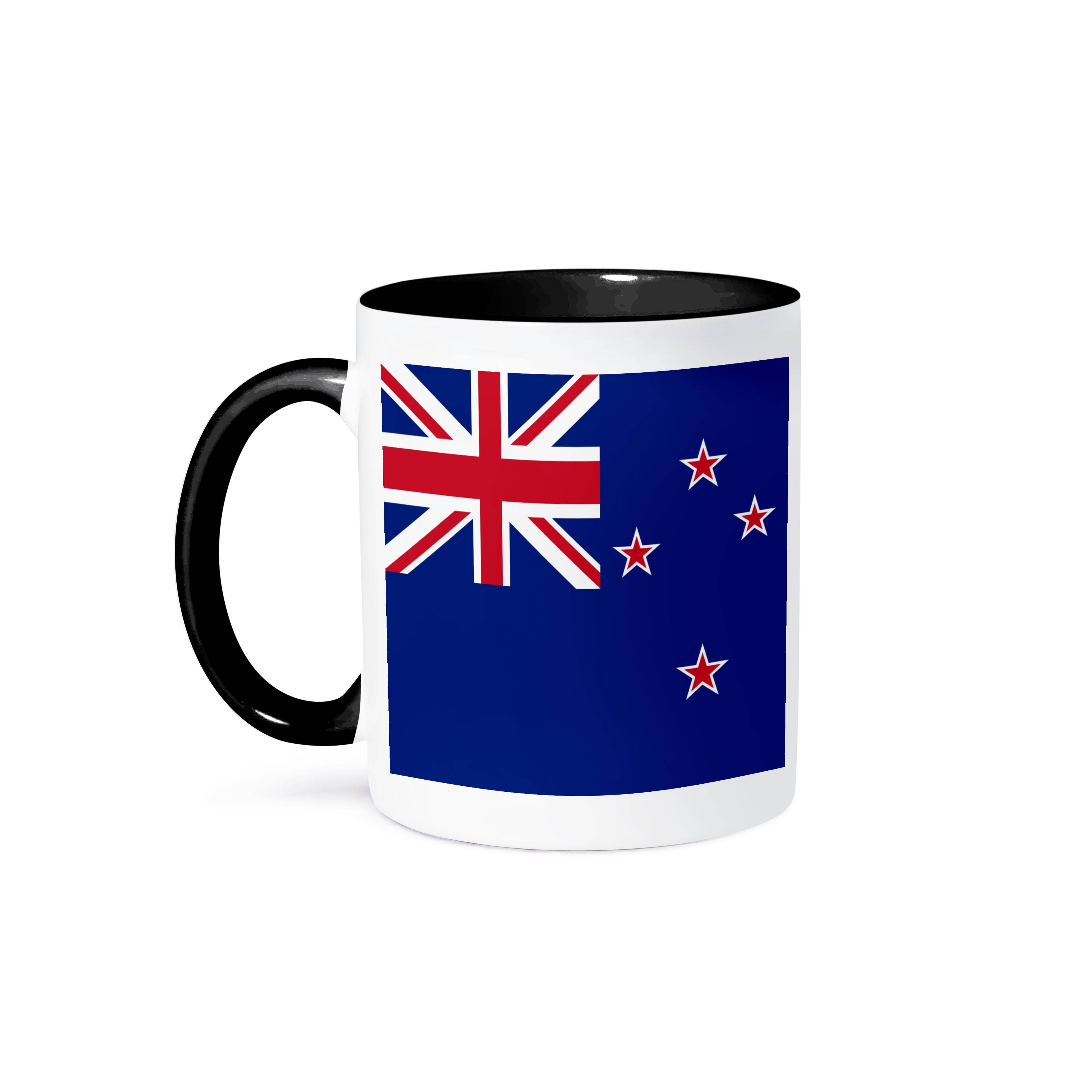 3dRose – wholesale Kaffekoppar – 3dRose, Nya Zeelands flagga - Nyzeeländsk blå Union Jack med fyra röda stjärnor Kiwi land världssouvenir, Mugg0