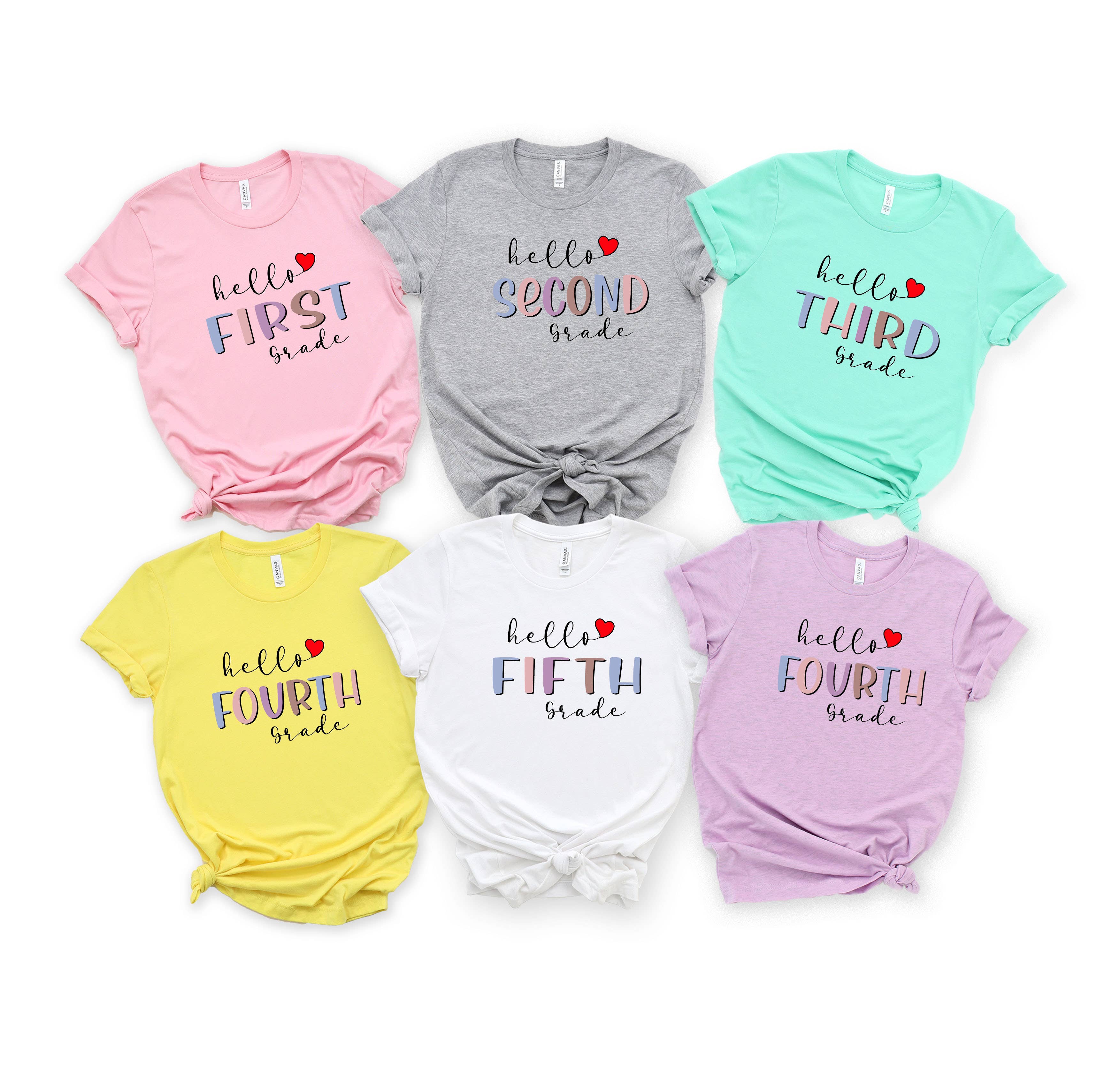 Custom T Story - Wholesale Screen Printed T-Shirt - Kids - First Grade Shirt, Second Grade Shirt, Third Grade Shirt