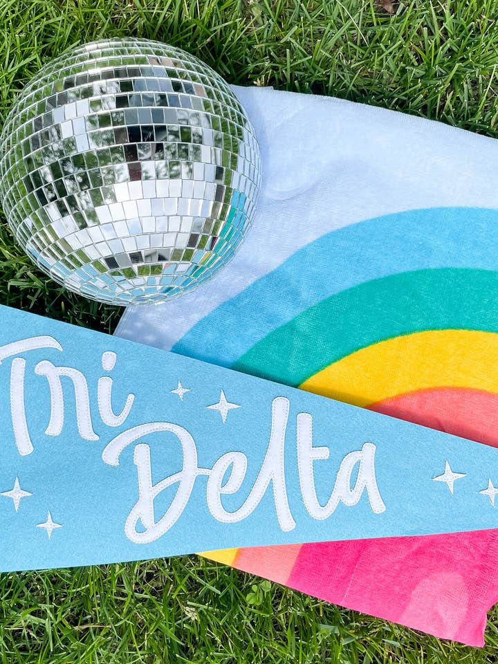 Sorority Stardust Pennant Flag for wholesale by Duo Threads