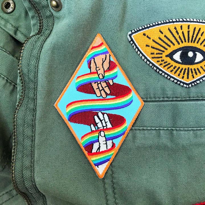 Rainbow Iron-On Patch LGBTQ Pride Jacket Backpack Patch for wholesale by Raspberry Cloud Studio