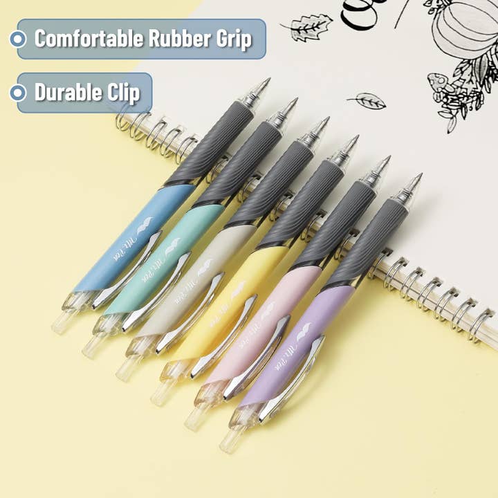 Mr. Pen - Wholesale Pen - Pastel Retractable Gel Pens, 6 Pack, 0.5mm Fine Point3