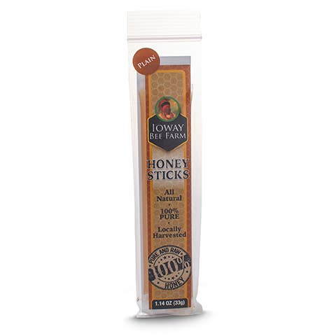 Six-Pack Raw Honey Sticks for wholesale by Ioway Bee Farm