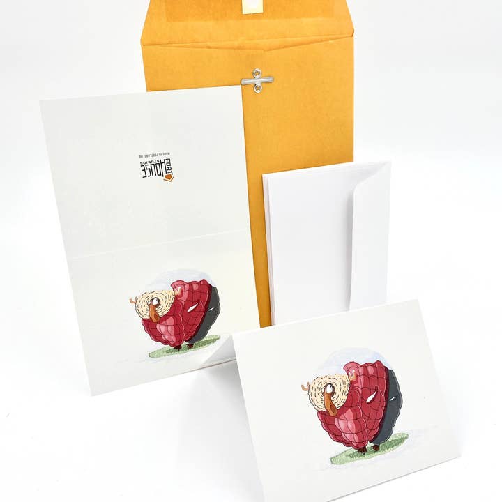 FortHouse Studios - Wholesale Season's Greetings Card - Bundle Up Moose Cards3