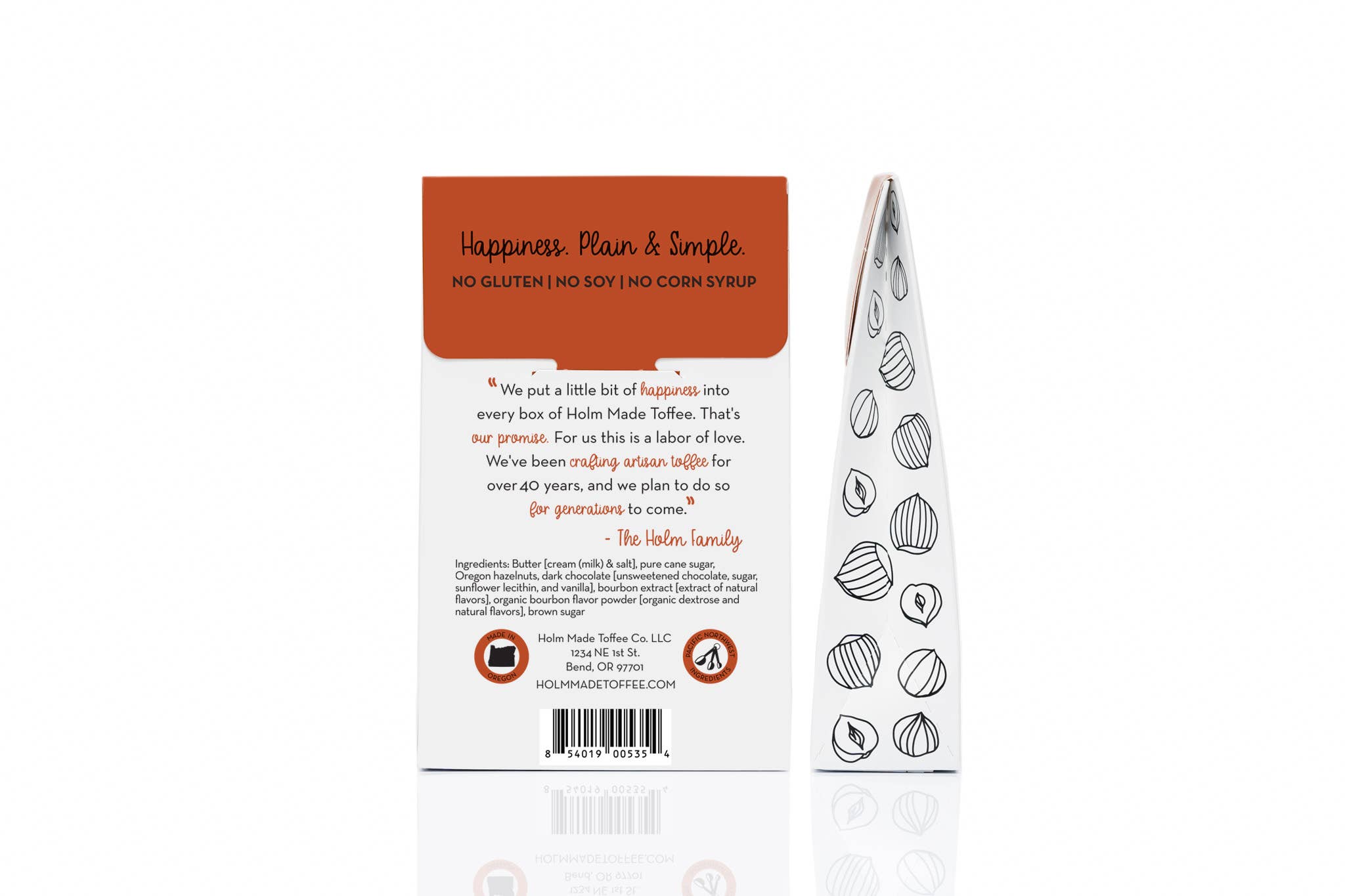 Holm Made Toffee Co. - Vente Caramel anglais - Sucre brun Bourbon - Toffee aux noisettes de l'Oregon4