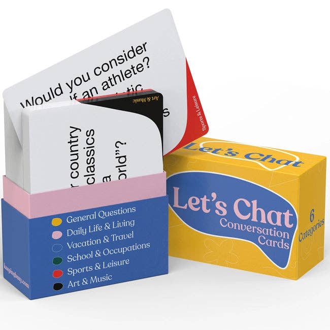 Let's Chat Conversation Cards for wholesale by Keeping Busy
