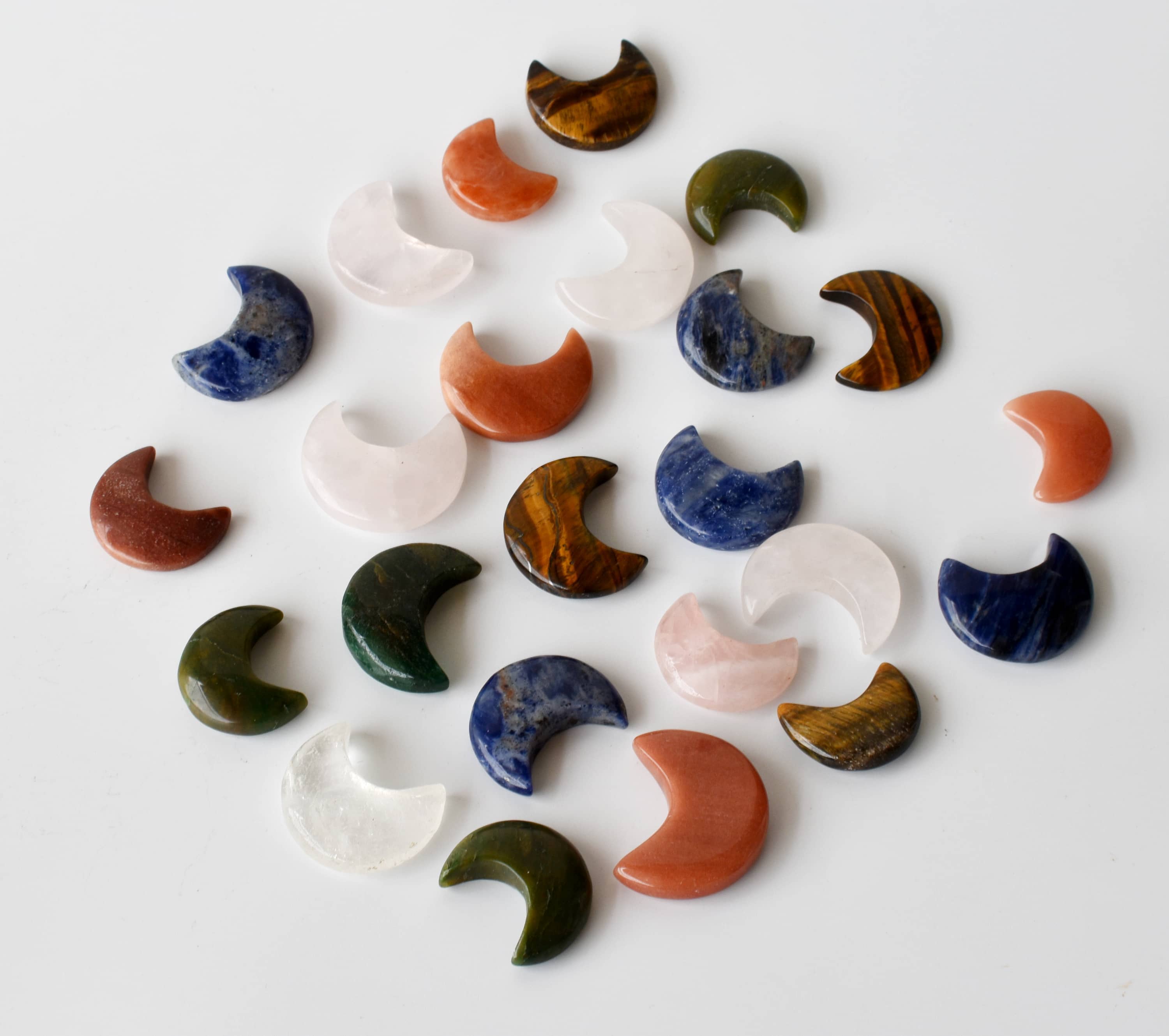 Soothing Crystals - Wholesale Spiritual Stone/Crystal - Polished Crystal Moons | Hand Carved | Crescent Moon Shape3