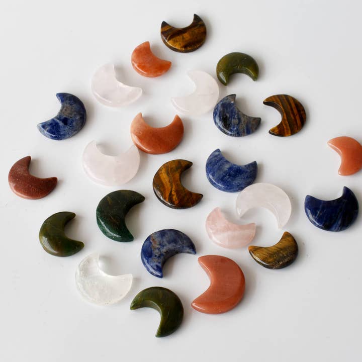 Soothing Crystals - Wholesale Spiritual Stone/Crystal - Polished Crystal Moons | Hand Carved | Crescent Moon Shape3