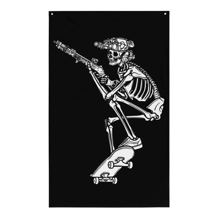 FAIS UN KICKFLIP Drapeau pour la vente par StickThisOn