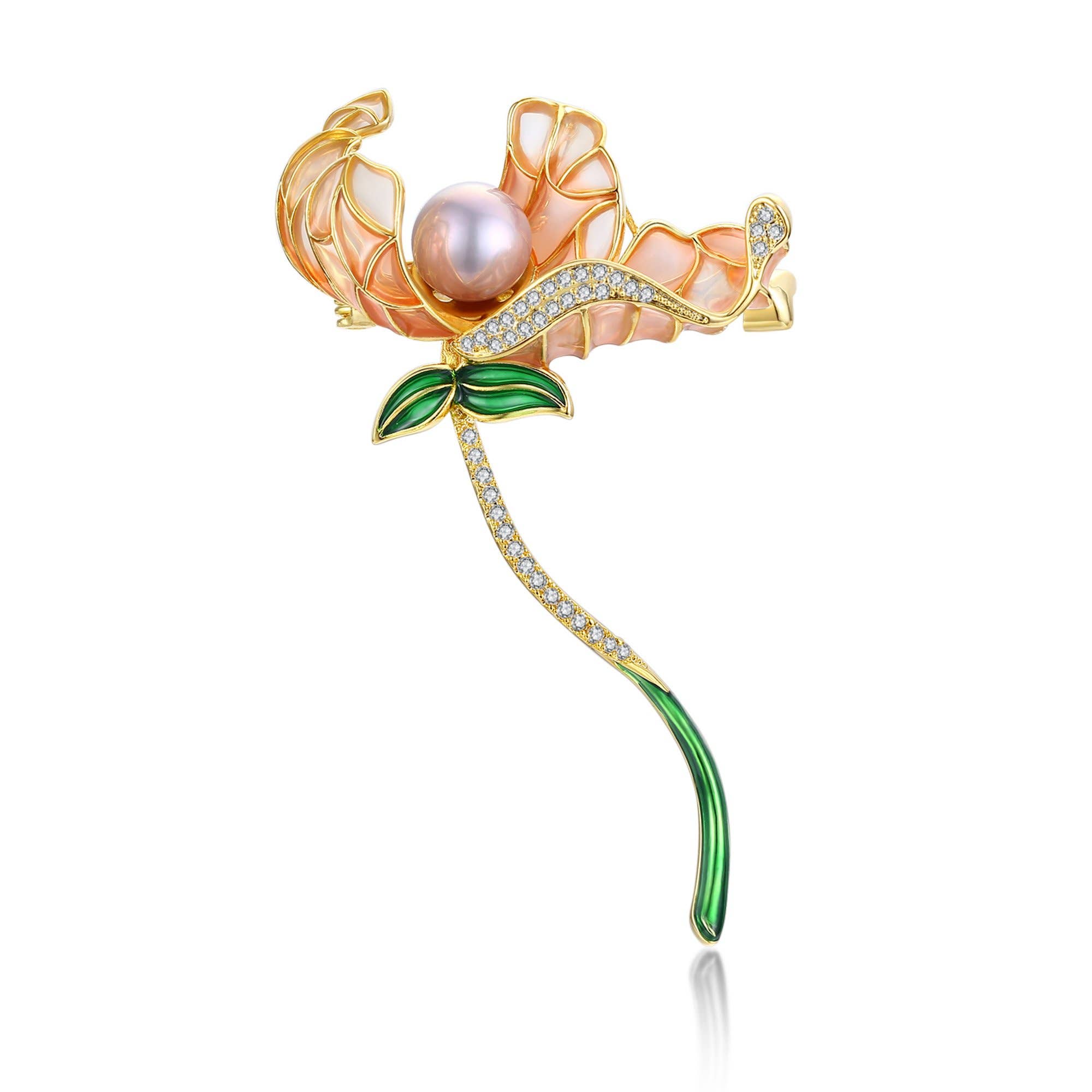 Timeless Pearl - Wholesale Brooch - Dancing Flower Edison Pearl Brooch1