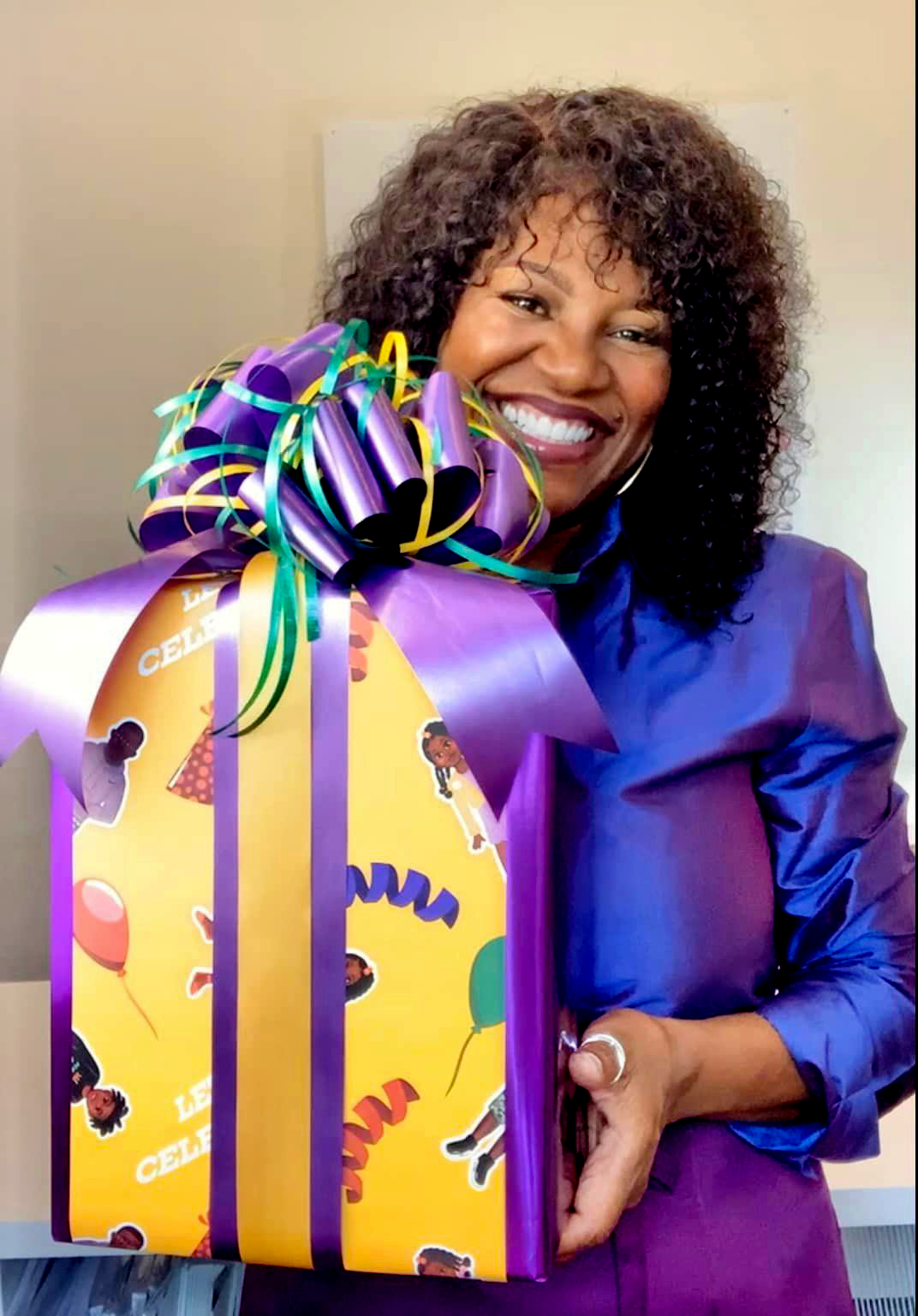 Mah Melanin - Wholesale Flat Wrap - Let's Celebrate African American Kids Gift Wrap Birthday3