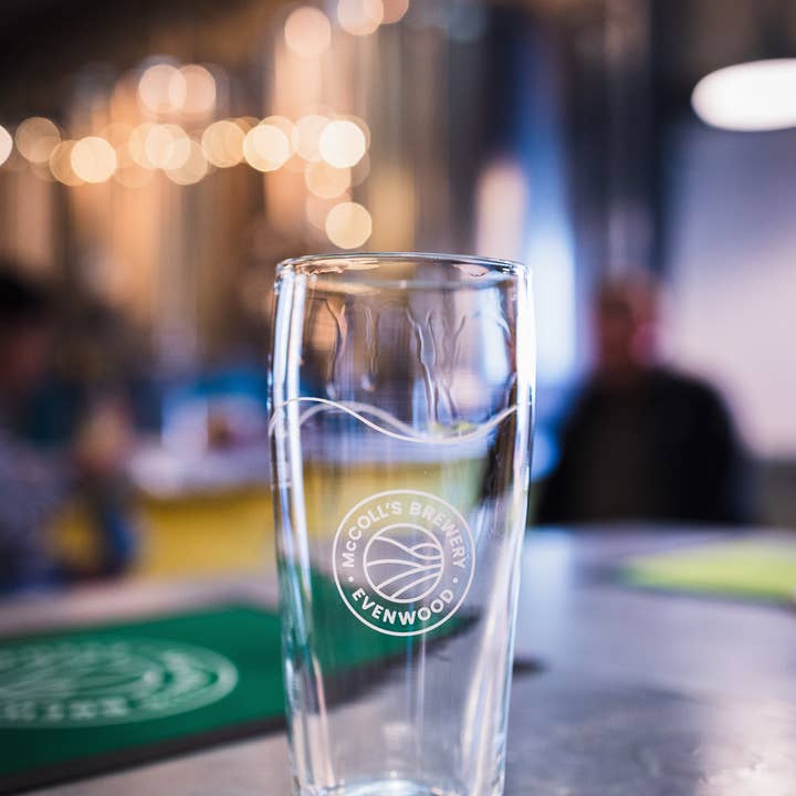 Pint Glass for wholesale by McColls Brewery