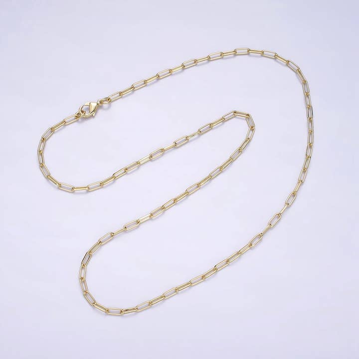 Aim Eternal - Wholesale Link & Chain Necklace - 16"/18"/20" 2.3mm Paperclip Layering Chain Necklace5
