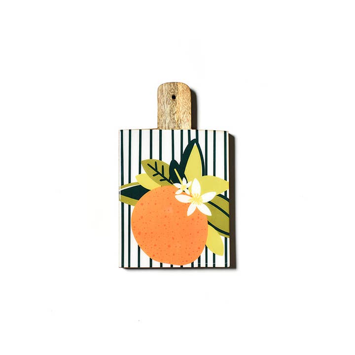 Petite planche rectangulaire en bois orange pour la vente par Coton Colors