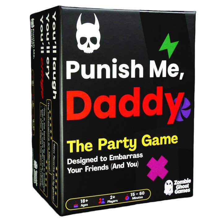 Punish Me, Daddy Party Game with Over 1,000,000 Combinations for wholesale by Zombie Ghost Games