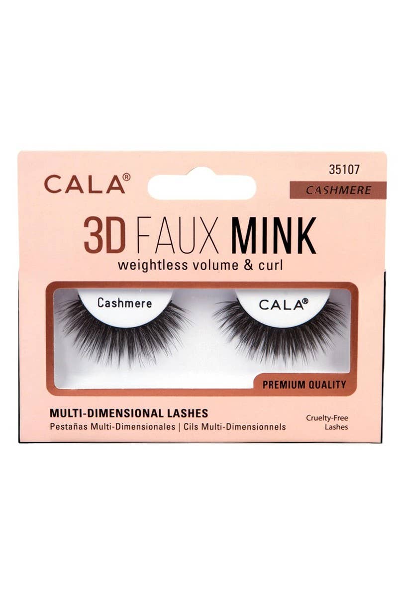 CALA 35107x 3D Faux Mink Eyelash CASHMERE 12pc