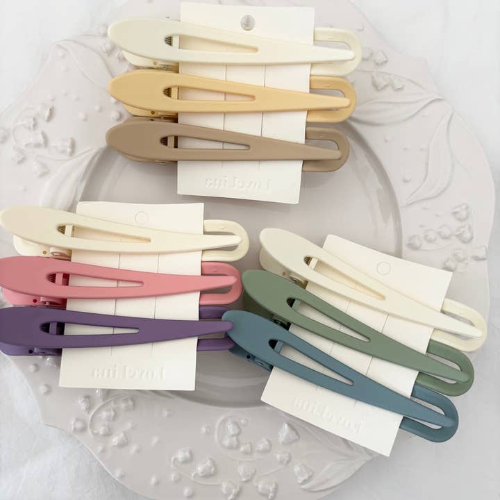 LoveLina - Wholesale Hair Clip - Women's - Everyday Matte Oval Hair Clips (DAGA)3
