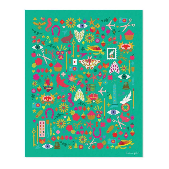 Collection en Jade Art Print pour la vente par Alison Glass