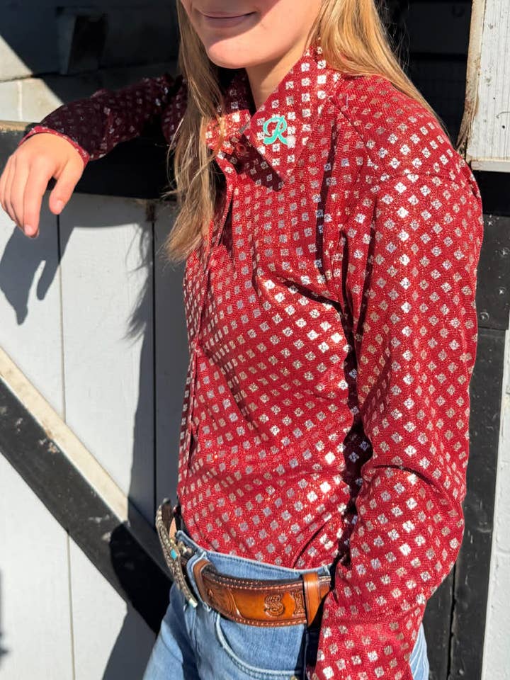 The Red Rock Royale Show Shirt for wholesale by The Ranch Equestrian Apparel & Accessories